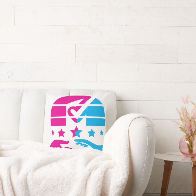 Make Your Voice Count Throw Pillow (Couch)