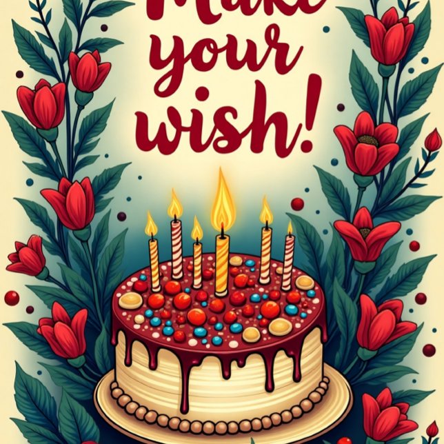Make Your Wish Birthday Fairy Godmother DENIED! Card (Creator Uploaded)