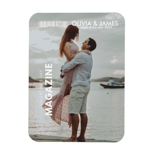 Make yourself a cover star! Valentine's Day Gift Magnet (Vertical)