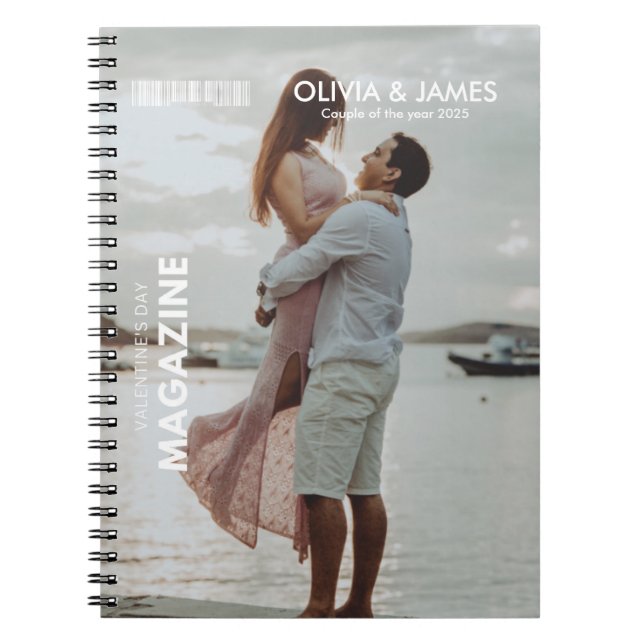Make yourself a cover star! Valentine's Day Gift Notebook (Front)