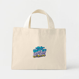 make yourself a priority motivational design mini tote bag