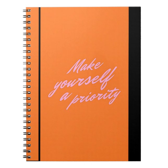 Make Yourself a Priority Self Care Journal (Front)