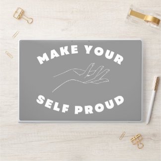 Make Yourself Proud Minimalist Motivational HP Laptop Skin