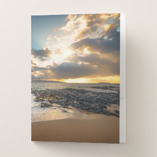 Makena Beach Cove Sunset Pocket Folder