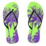 Makena Beach Hawaiian Sketchy Palms Flip Flops Makena Beach Hawaiian Sketchy Palms Flip Flops