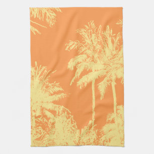 Makena Beach Hawaiian Sketchy Palms Towel