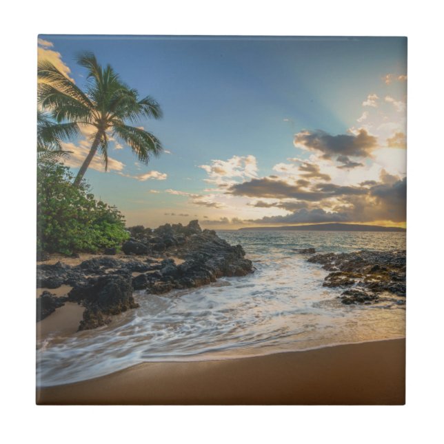 Makena Beach | Makena Cove Ceramic Tile (Front)