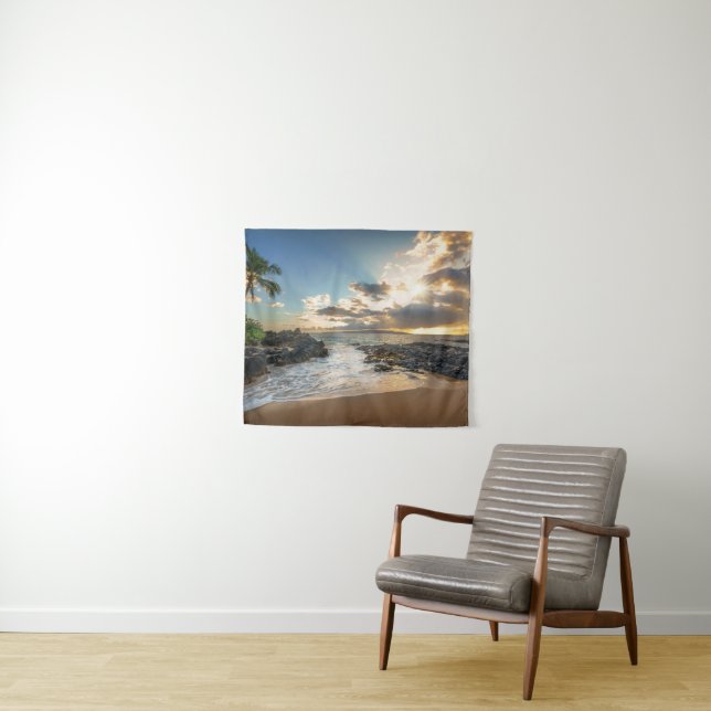 Makena Beach | Makena Cove Tapestry (In Situ (Horizontal))