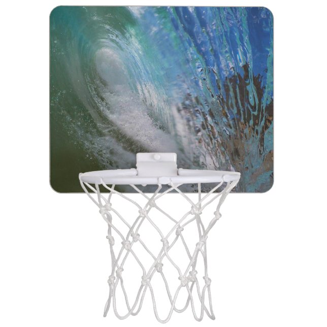 Makena Big Beach Maui Wave Barrell Mini Basketball Hoop (Front)