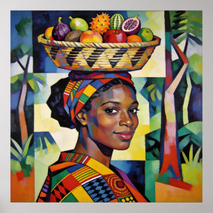 “Makena” - Geometry of Beauty - Black History Poster