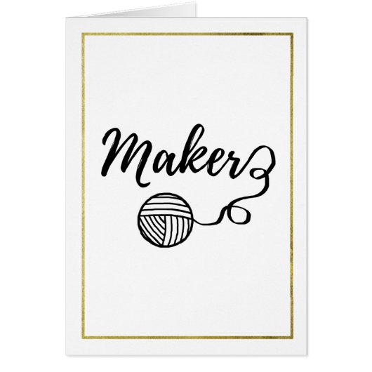 Maker Faux Gold Border Crafts (Front)