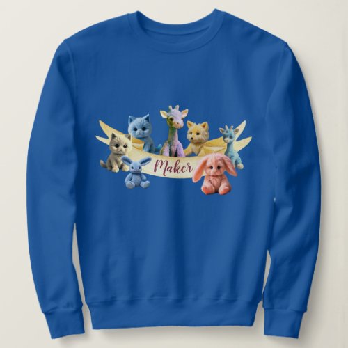 Maker _ Fluffy Plush Animal Toys Sweatshirt