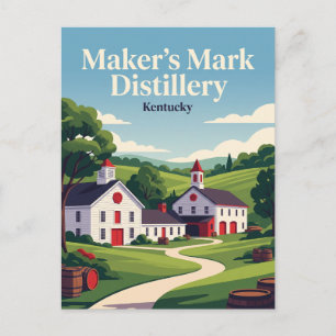 Maker's Mark Distillery Kentucky Postcard