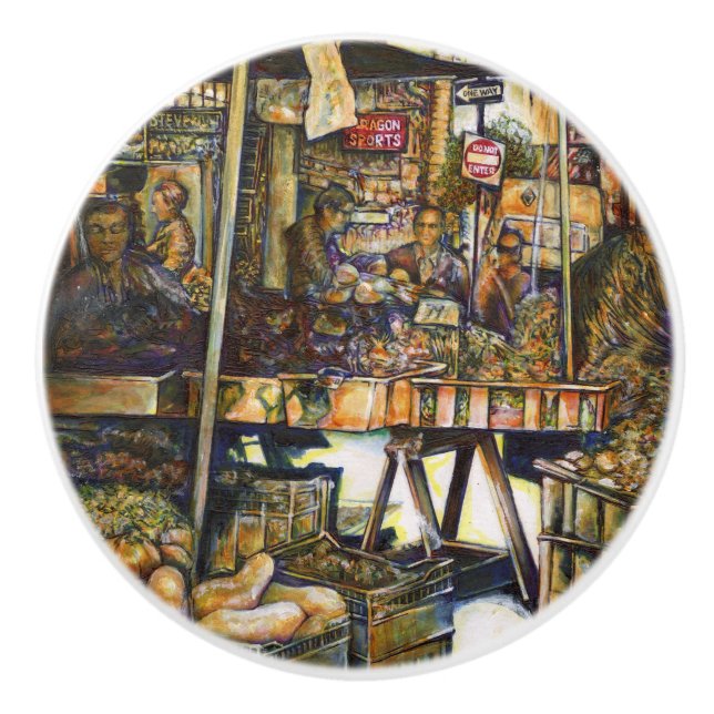 Makes Creativity Glimmer All the Brighter Ceramic Knob (Front)