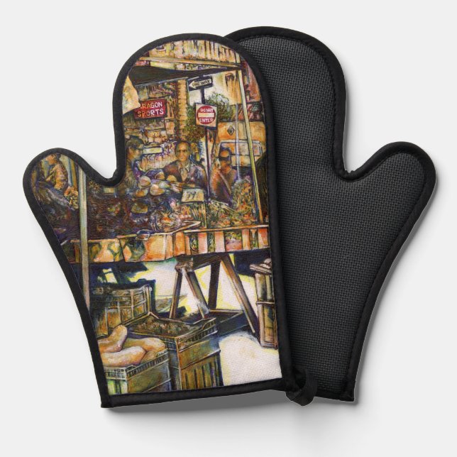 Makes Creativity Glimmer All the Brighter Oven Mitt (Front/Back)