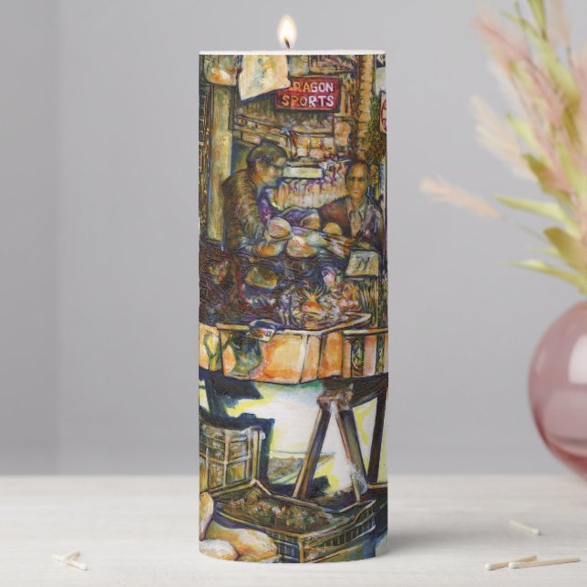 Makes Creativity Glimmer All the Brighter Pillar Candle (In Situ)