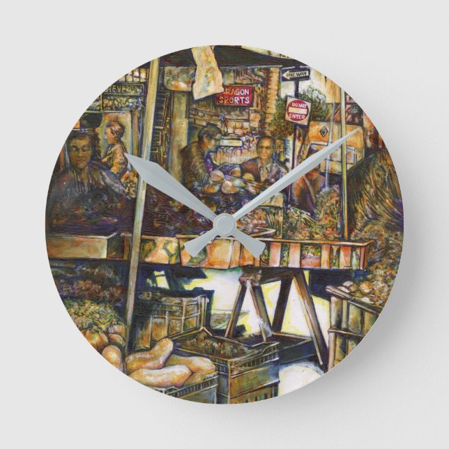Makes Creativity Glimmer All the Brighter Round Clock (Front)