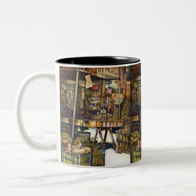 Makes Creativity Glimmer All the Brighter Two-Tone Coffee Mug (Left)