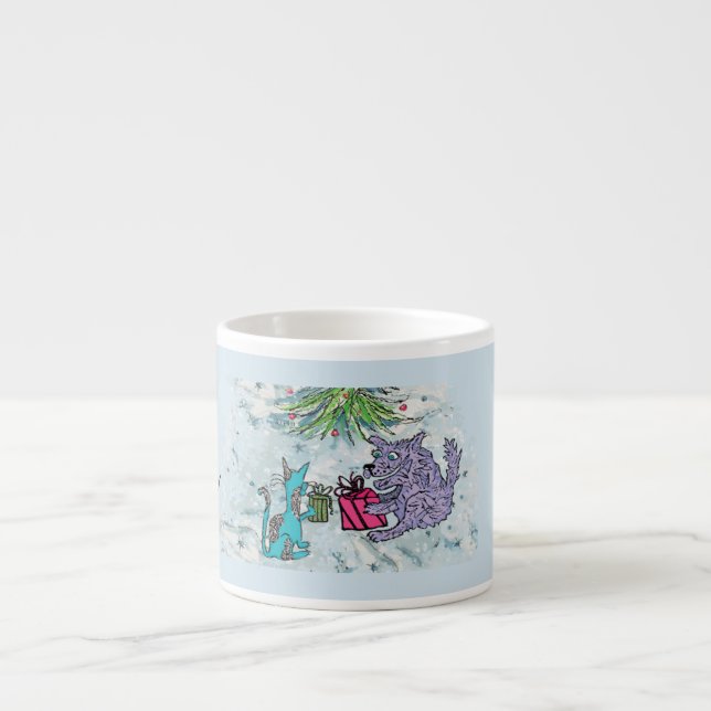Makes me warm and fuzzy espresso cup (Front)