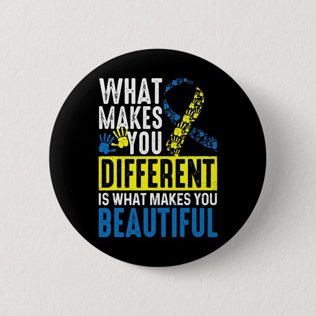 Makes You Different Is What Makes You Beautiful  Button (Front)