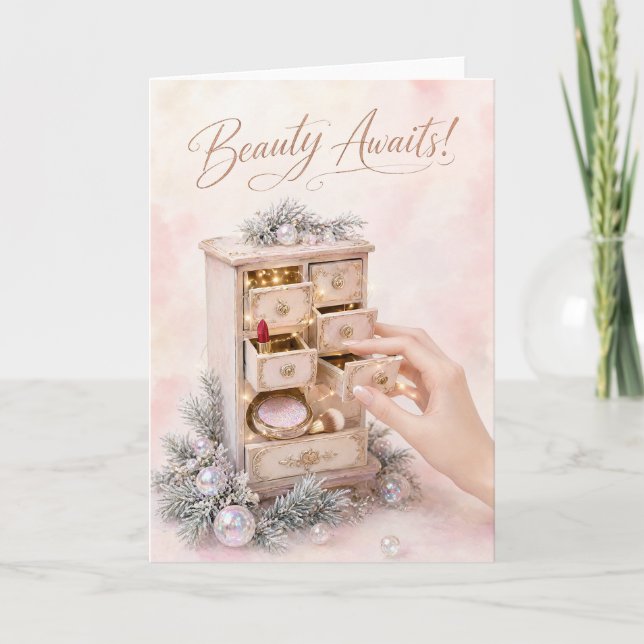 Makeup Advent Calendar Card (Front)