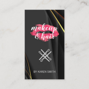 Makeup and Hair Lipsticks Kiss Business Card