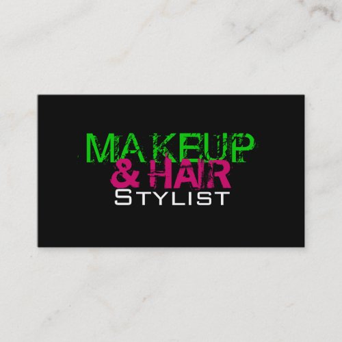 MAKEUP AND HAIR STYLIST BUSINESS CARD TEMPLATES