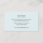 Makeup and Hair Stylist Stylish Gold Typographic Business Card (Back)