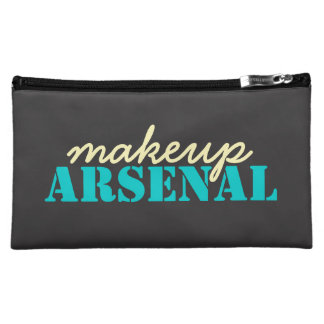 Makeup Arsenal: Gear Bag Beauty Pros- teal, yellow
