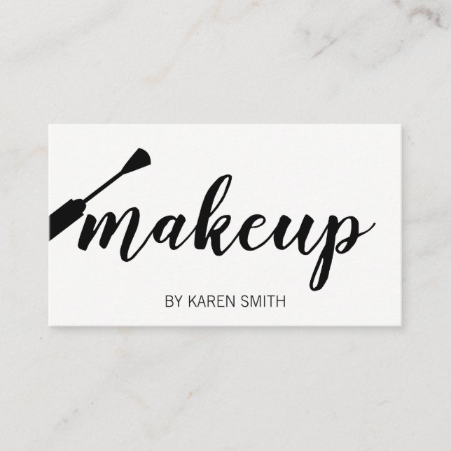 Makeup Artist Appointment Card (Front)