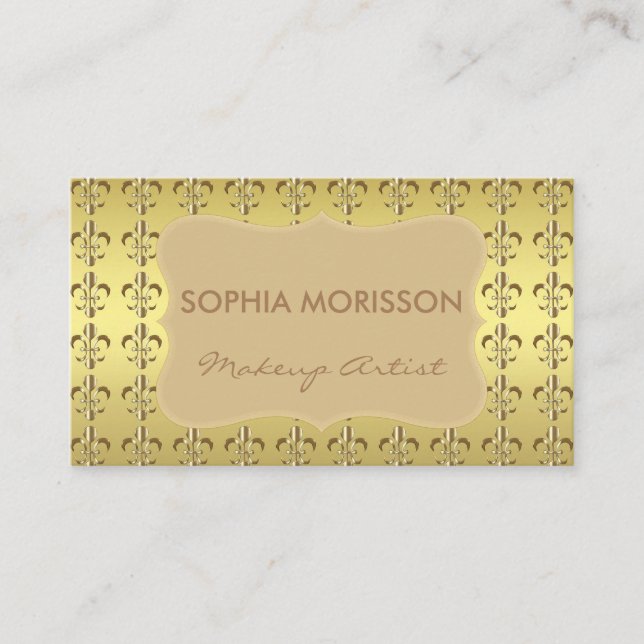 Makeup Artist Appointment Fleur-de-lis Monogram (Front)
