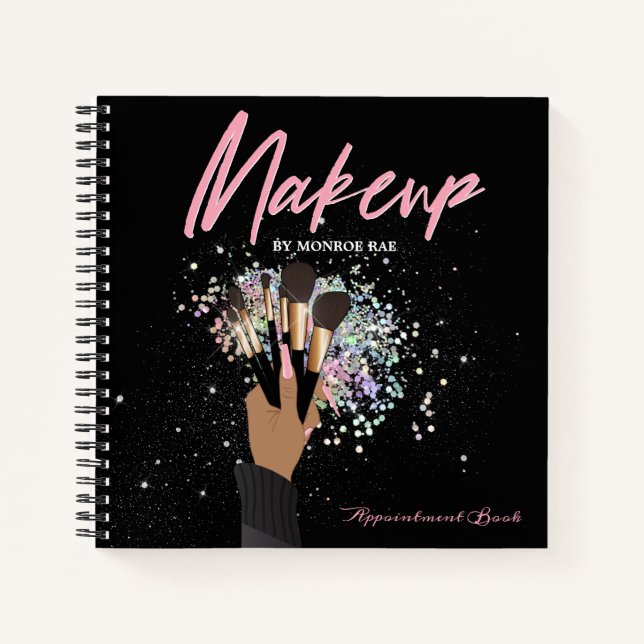 Makeup artist appointment log or information  notebook (Front)