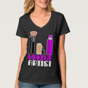 Makeup artist beautician cosmetics T-Shirt
