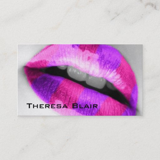 Customizable Makeup Artist Beauty Business Card