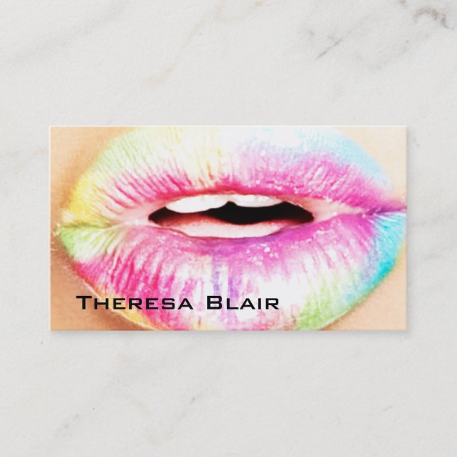 Makeup Artist Beauty Business Card (Front)