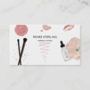 Makeup Artist Beauty Cosmetics Business Card