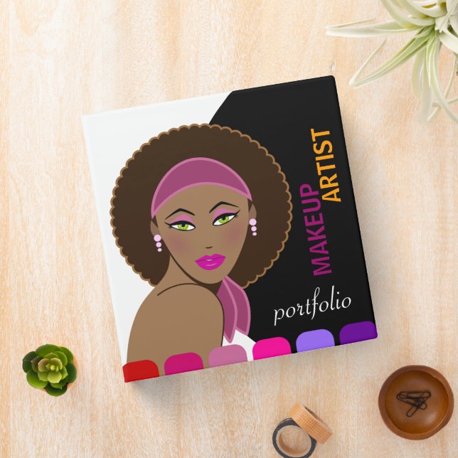 Makeup Artist / Beauty Culture Portfolio 1.5" 3 Ring Binder (In Situ)