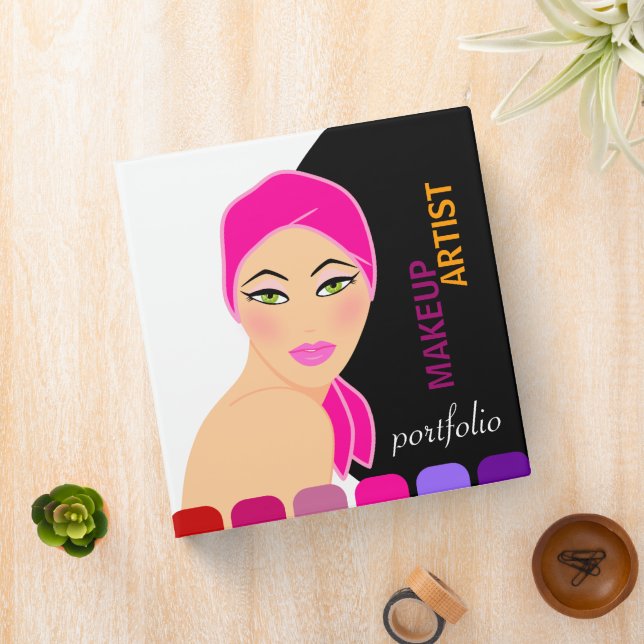 Makeup Artist Beauty Portfolio 1.5 Inch Binder (In Situ)