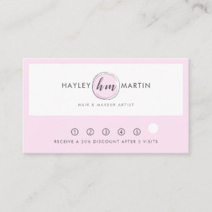 Makeup Artist / Beauty Salon Custom Logo - Loyalty Card