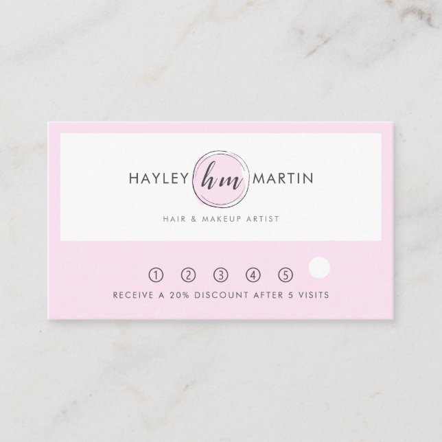Makeup Artist / Beauty Salon Custom Logo - Loyalty Card (Front)