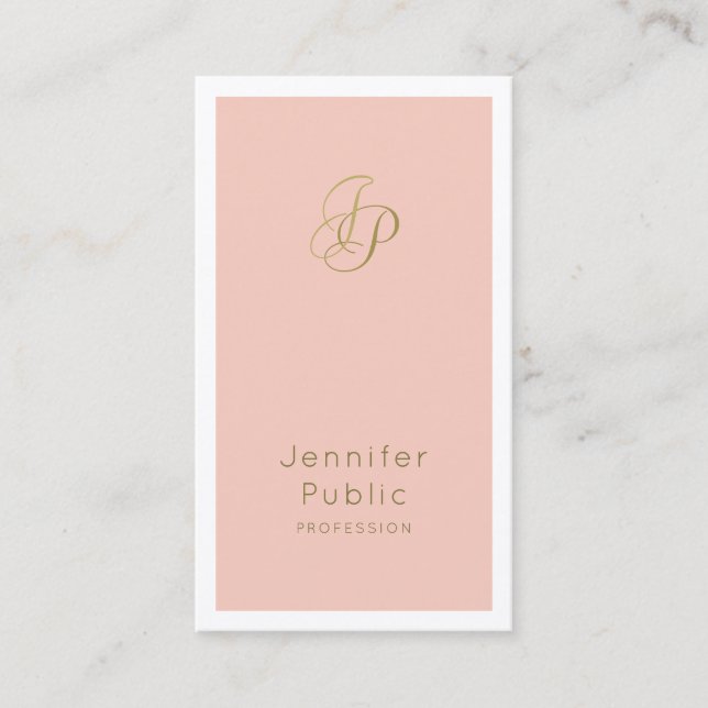 Makeup Artist Beauty Salon Director Elegant Luxury Business Card (Front)