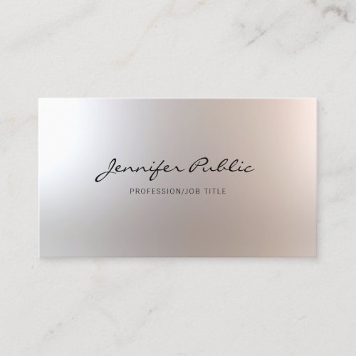 Makeup Artist Beauty Salon Elegant Glamour Plain Business Card