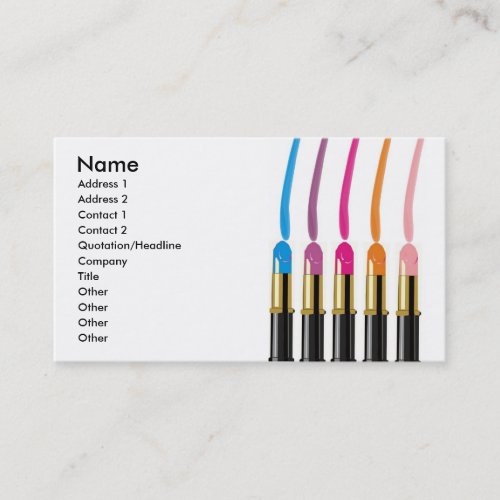 Makeup Artist, Beauty Salon, etc., Business Card