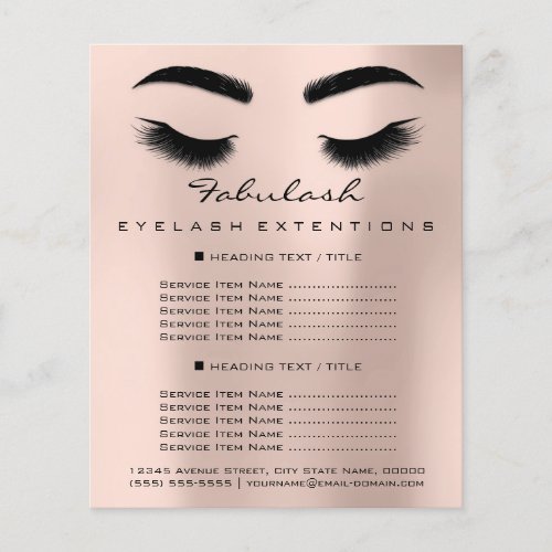 Makeup Artist Beauty Salon Flyer SPA Blush