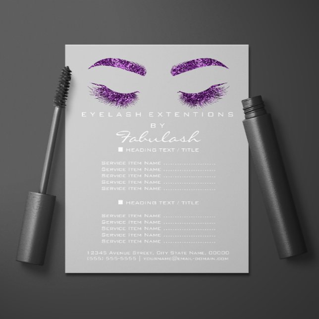 Makeup Artist Beauty Salon Flyer SPA Gray (Creator Uploaded)