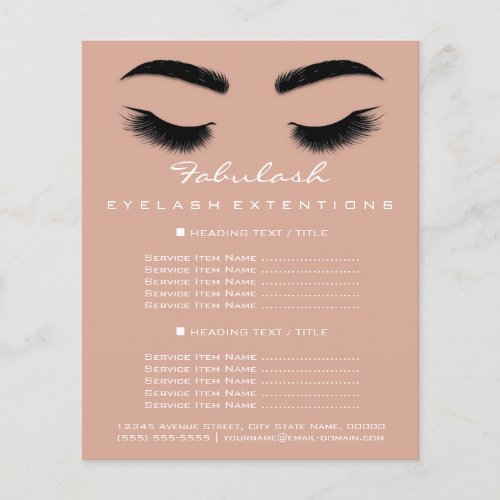 Makeup Artist Beauty Salon Flyer SPA Powder