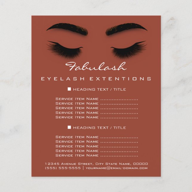 Makeup Artist Beauty Salon Flyer SPA Skinny (Front)