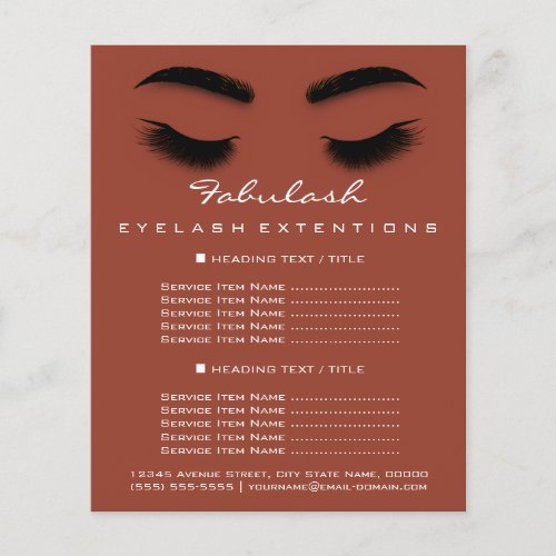 Makeup Artist Beauty Salon Flyer SPA Skinny