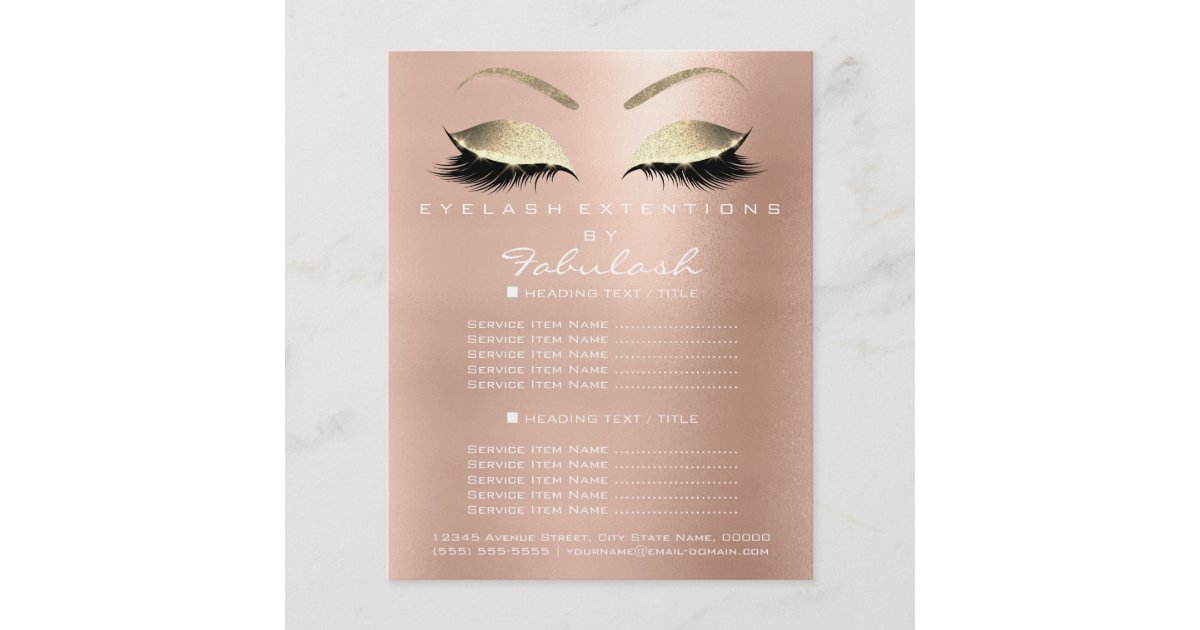 makeup artist flyers