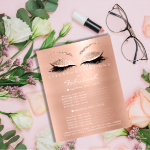 Makeup Artist Beauty Salon Gold Lash Flyer White